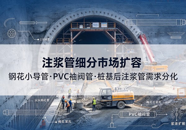 滦南注浆管细分市场扩容，隧道钢花小导管、PVC 袖阀管、桩基后注浆管需求分化